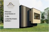 Minicasas ensambladas en ¡ CONSTRUYENDO SUEÑOS · 2021. 4. 6. · cama supletoria Laminado para pisos, alfombra en el dormitorio Module houses produc on for recrea onal centers