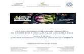 15º CAMPEONATO REGIONAL ABSOLUTO DE COCINEROS Y …...Cocineros y Cocineras de Canarias® serán seleccionados por parte del Comité Organizador de entre las cocineras y los cocineros
