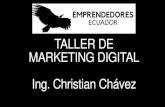 TALLER DE MARKETING DIGITAL Ing. Christian Chávez...NICHO DE MERCADO Dependiendo del Nicho de Mercado se eligen las plataformas 18 25 35 45 USUARIOS MENSUALES La Base del Marketing