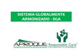 SISTEMA GLOBALMENTE ARMONIZADO -SGA - APROQUE · 2020. 11. 17. · SGA –SISTEMA GLOBALMENTE ARMONIZADO . No se incluyen en elSGA: Los productosfarmacéuticos, Los aditivosalimentarios,