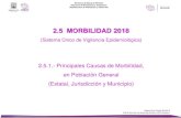2.5 MORBILIDAD 2018ssm.gob.mx/portal/diagnostico-en-salud/2019/Capitulo2. 2... · 2021. 4. 15. · Infecciones respiratorias agudas Intoxicación por picadura de alacrán Infecciones