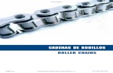 Cadenas de rodillos roller chains - SIR cadena transmision.pdf · 2019. 9. 19. · Cadenas de ejes macizos, ejes huecos y cadenas con aletas Conveyor chains Solid pins, hollow pins
