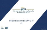 Boletín Lineamientos COVID-19 #2 - ANDI LINEAMIENTOS COVID19 2.pdf · 2020. 5. 6. · Marzo 20 de 2020 Boletín Lineamientos COVID-19 #2. 2 ... Comunicado de prensa –Financiación
