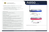 A650 - Tek3000A650 LUZ SOLAR PARA AERÓDROMOS Salida compatible Norma L-816T de la FAA y Anexo 14 de la ICAO. La luz A650 Inalámbrica azul es compatible con los requisitos del Anexo