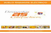 Suelo radiante eléctrico ECAS · 2020. 6. 12. · Normativas: IEC/TR2 61423-1/-2 IEC 60800 7 En este caso, el cable más apropiado, es el de 15 W/m, ya que coincide con los cáculos