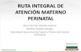 RUTA INTEGRAL DE ATENCIÓN MATERNO PERINATAL