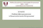 Política Económica e Actividade Empresarial 2012 2013 ...