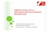 AMBITO LEGAL EN LA ORGANIZACION DE EVENTOS DEPORTIVOS