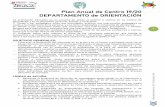 Plan Anual de Centro 19/20 DEPARTAMENTO de ORIENTACIÓN