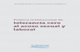 Política institucional de tolerancia cero ... - El Salvador