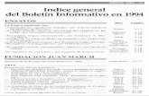 Boletín Indice general de 1994 - March