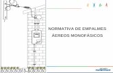 NORMATIVA DE EMPALMES ÁEREOS MONOFÁSICOS