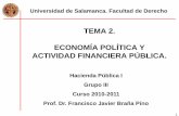 TEMA 2. ECONOMÍA POLÍTICA Y ACTIVIDAD FINANCIERA PÚBLICA.