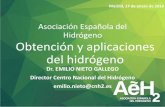 Asociación Española del Hidrógeno Obtención y aplicaciones