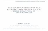 DEPARTAMENTO DE CIENCIAS SOCIALES GEOGRAFÍA E HISTORIA