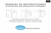 MANUAL DE INSTRUCCIONES ESTUFAS DE PELLETS HYDRO
