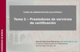 Tema 2 Prestadores de servicios de certificación