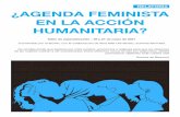 RELATORÍA ¿AGENDA FEMINISTA EN LA ACCIÓN HUMANITARIA?