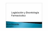 Legislación y Deontología Farmacéutica
