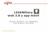 LEGENDiary web 2.0 y app móvil - UdG