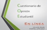 Cuestionario de Opinión Estudiantil en línea