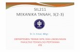SIL211 MEKANIKA TANAH, 3(2 3)
