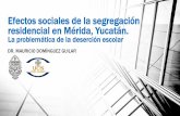Efectos sociales de la segregación residencial en Mérida ...