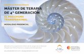 Edición 10 Extraordinaria MÁSTER DE TERAPIA DE 4ª GENERACIÓN