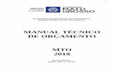 MANUAL TÉCNICO DE ORÇAMENTO MTO 2018