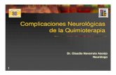 Complicaciones Neurológicas de la Quimioterapia