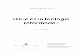 ¿Qué es la teología reformada?