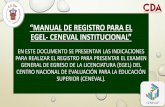 MANUAL DE REGISTRO PARA EL EGEL- CENEVAL INSTITUCIONAL”
