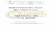 MANUAL DE CALIDAD - Beneficencia del Valle