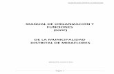 MANUAL DE ORGANIZACIÓN Y FUNCIONES (MOF) DE LA ...