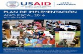 Plan de Implementación Anual, AF 2016 Actualizado
