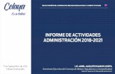 Informe de actividades durante la administración