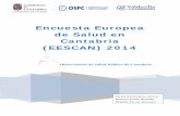 Encuesta Europea de Salud en Cantabria (EESCAN) 2014