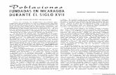 'i'oblacione~ FUNDADAS EN NICARAGUA DURANTE El SIGlO XVII
