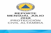 REPORTE MENSUAL JULIO 2018 PROTECCIÓN CIVIL ALTAMIRA