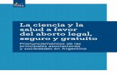 La ciencia y la salud a favor del aborto legal, seguro y ...