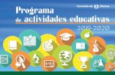 Programa de actividades educativas 2019-2020