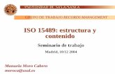ISO 15489: estructura y contenido