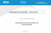 INFORME DE GESTIÓN 2014-2015 - Argentina