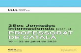 35es Jornades internacionals per a PROFESSORAT dE cATAlà