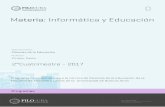Materia: Informática y Educación