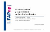 La litiasis renal y la prelitiasis en la edad pediátrica