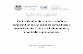 Petroleómica de crudos argentinos y problemáticas ...