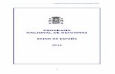Programa Nacional de Reformas de España 2015