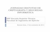 JORNADAS GRATUITAS DE CRIPTOGRAFÍA Y SEGURIDAD …