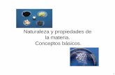 Naturaleza y propiedades de la materia. Conceptos básicos.